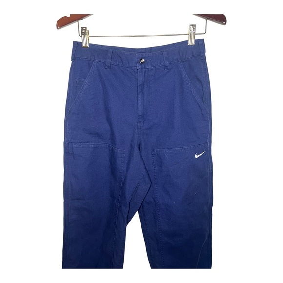 Nike Cargo Double Knee Panel Navy Carpenter Pants 28 - Picture 2 of 6